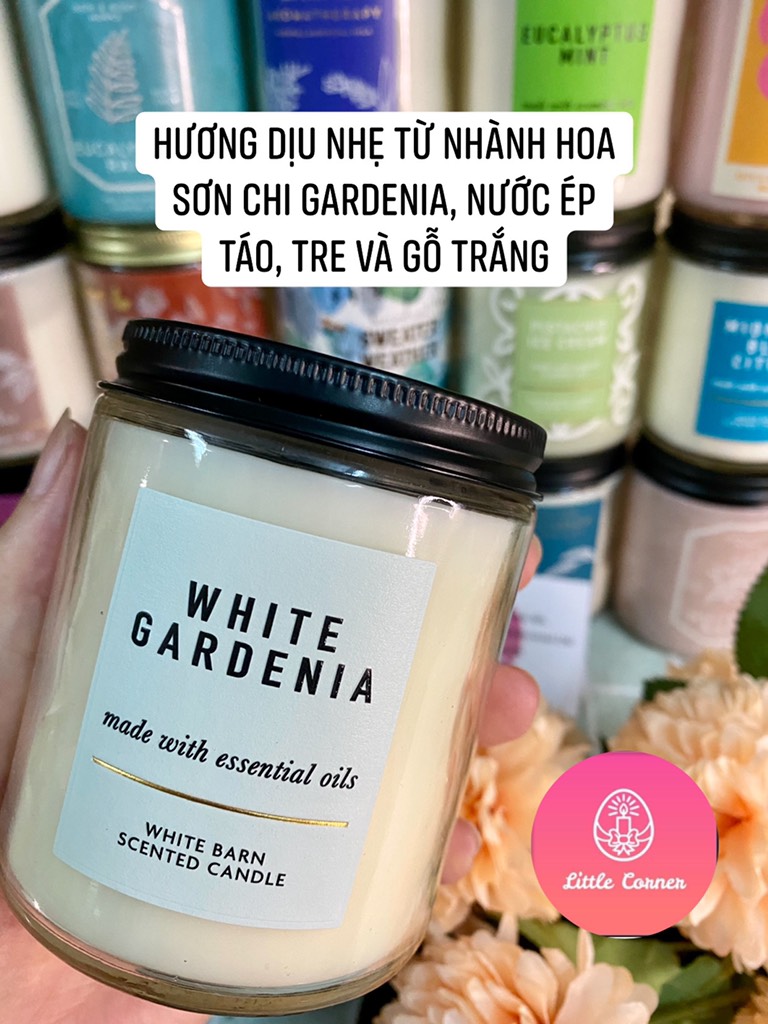 Nến thơm 1 bấc 198g BATH AND BODY WORKS - White Barn Basic