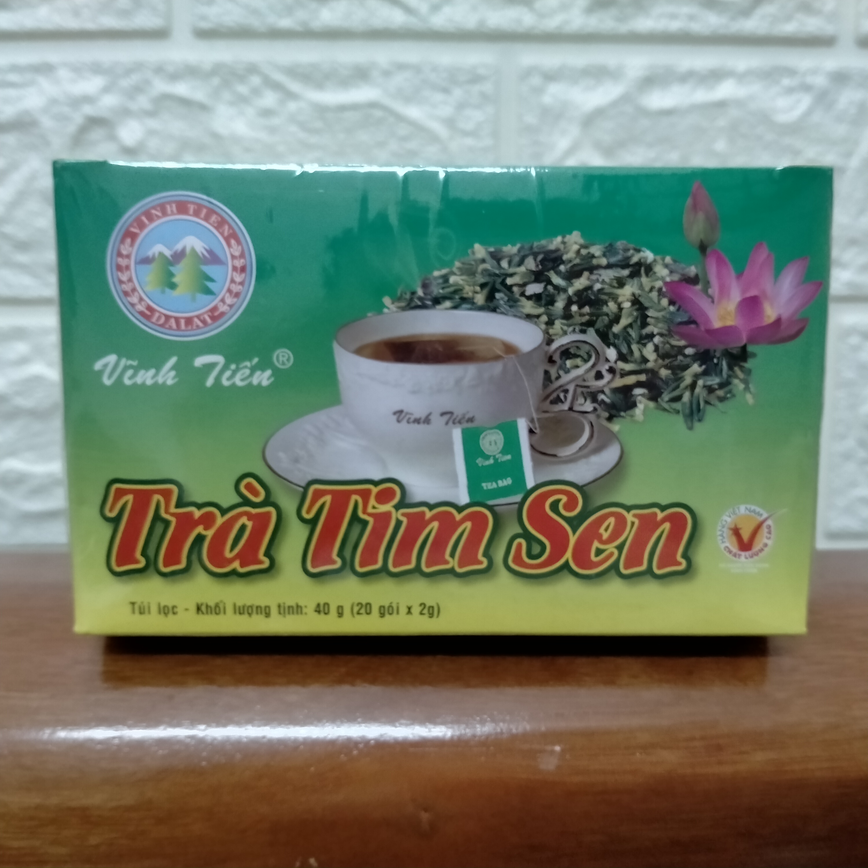 Trà tim sen vĩnh tiến ( 20 túi lọc x 2g )