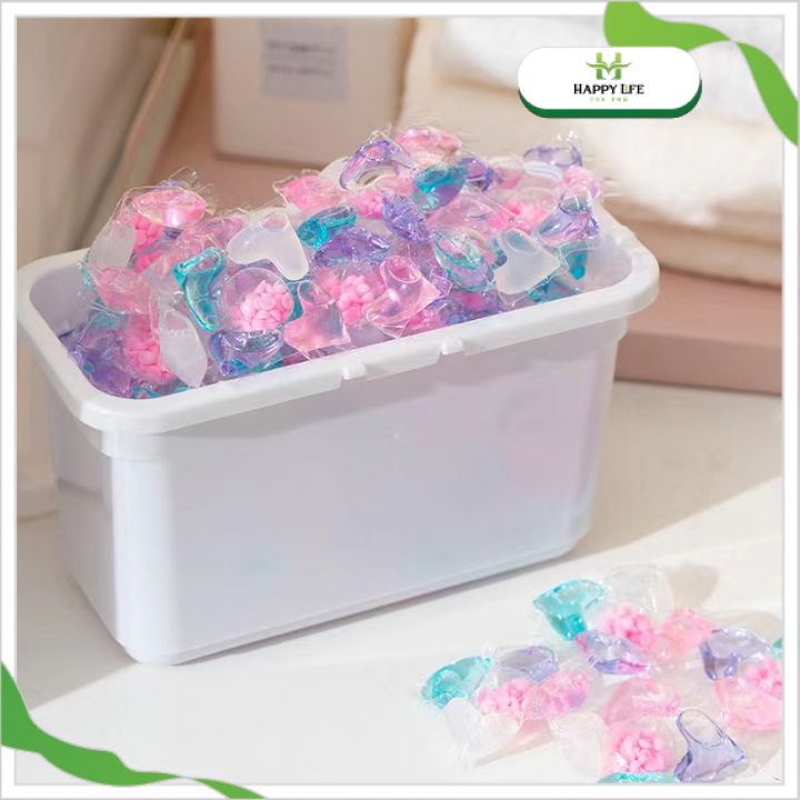 Viên Giặt Xả Quần Áo 30 Viên/Hộp Combo 3 Hộp – Laundry Pods Đậm Đặc Tan Nhanh Giặt Sạch Thơm Lâu Cho Máy Giặt