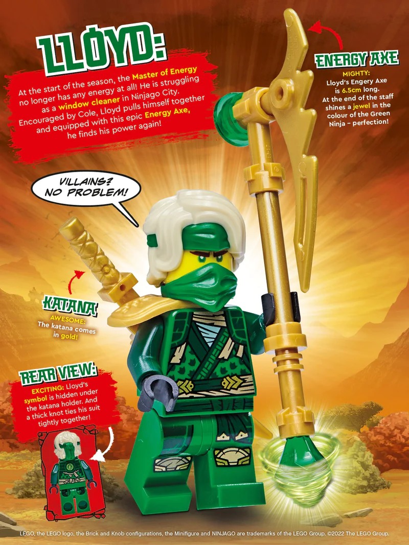 ❤ 892292 LEGO Ninjago Crystalized Lloyd foil pack #9 foil pack - Nhân vật Lloyd