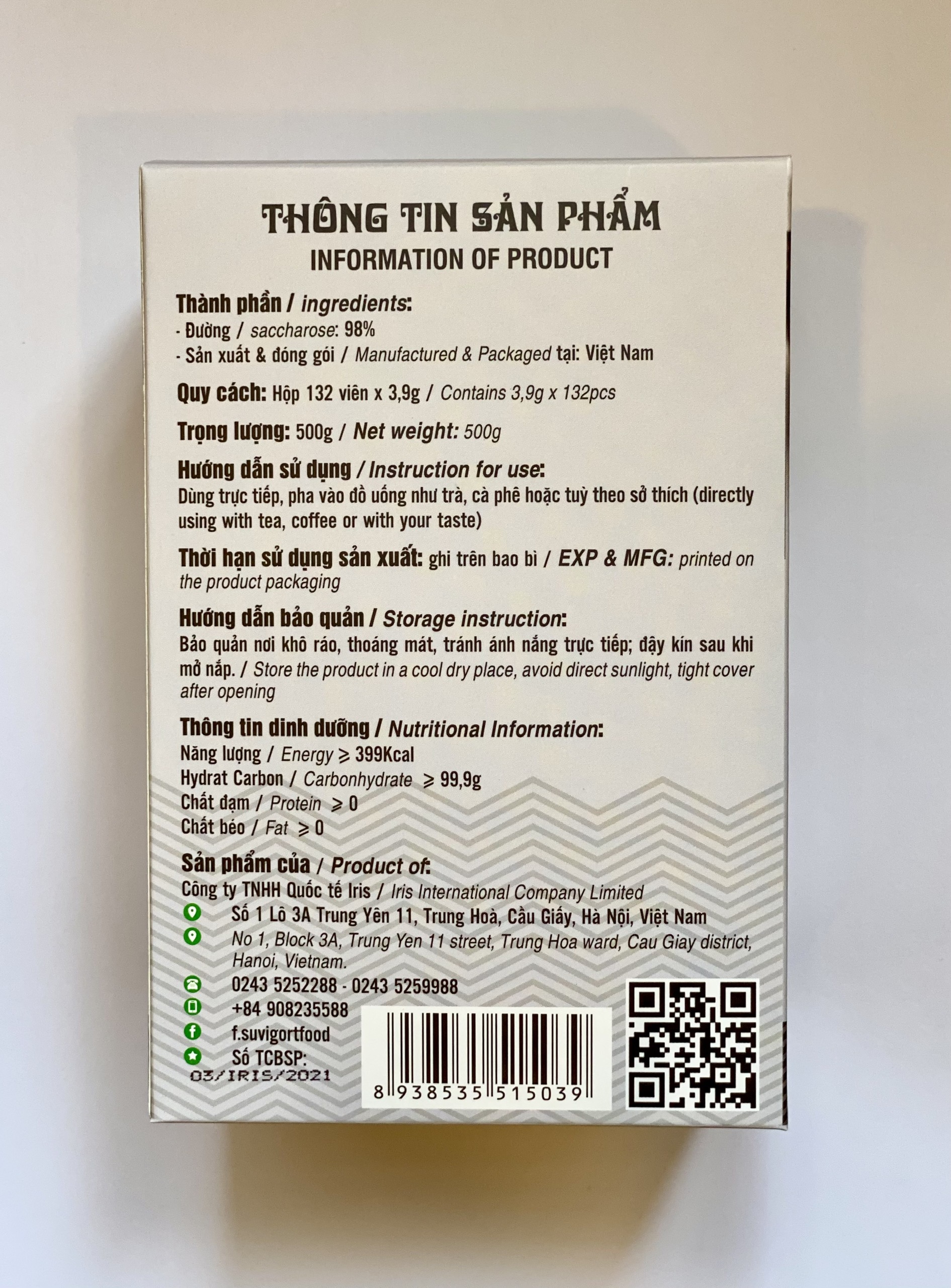 Đường viên 500g
