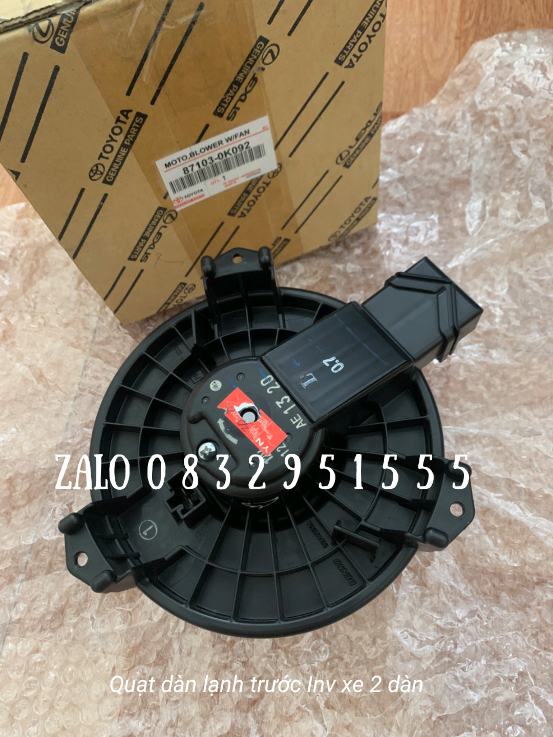quạt dàn lạnh trước Innova 05 - 11 ( xe 2 dàn , xịn )