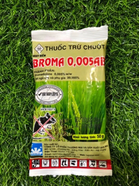 BẢ DIỆT CHUỘT SINH HỌC BROMA 1 Gói