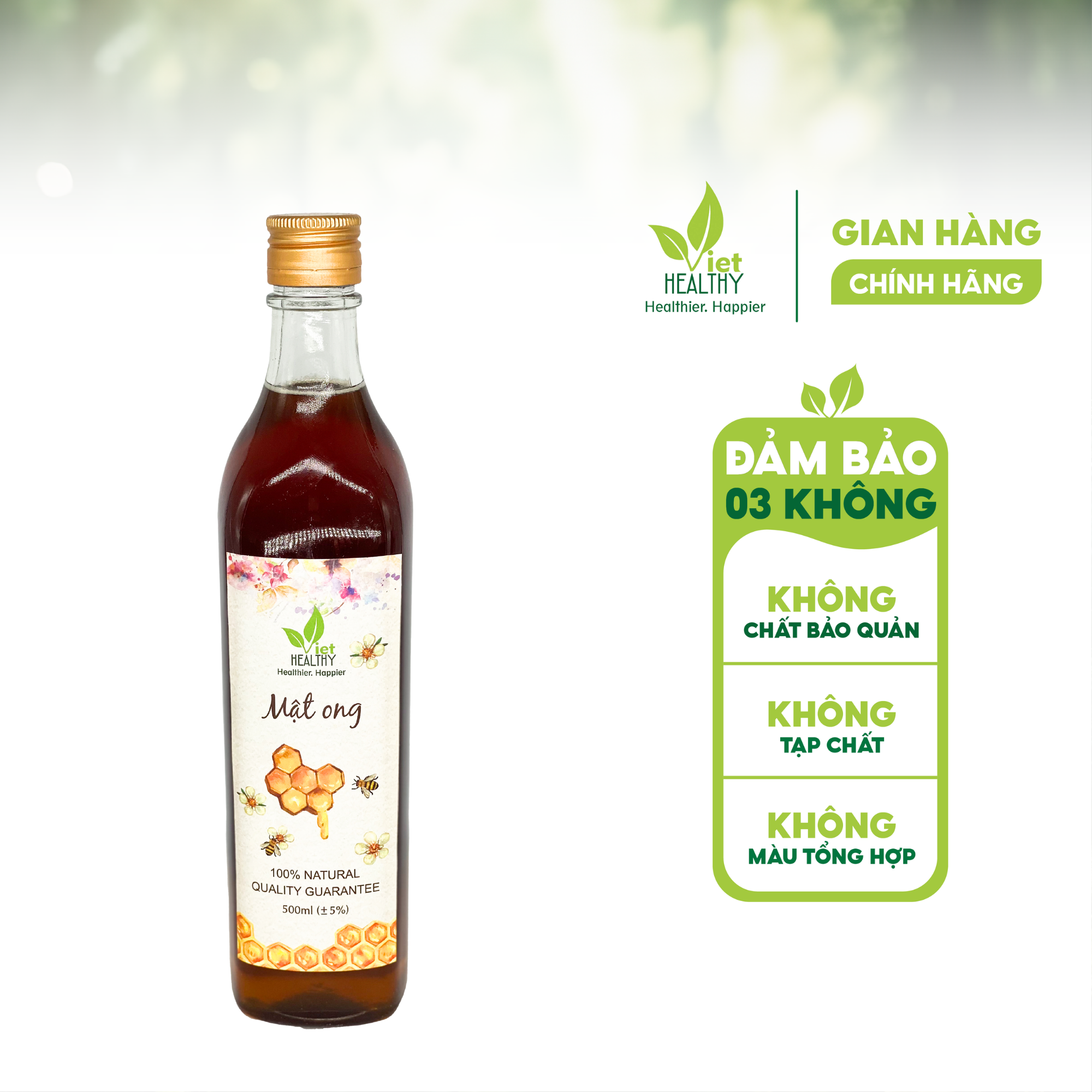 Mật ong tinh khiết Viet Healthy 500ml