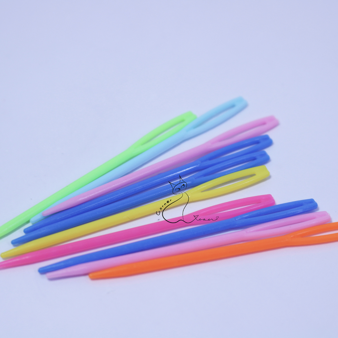 Kim khâu len nhựa| Kim khâu len đan móc handmade (10 cây/set)