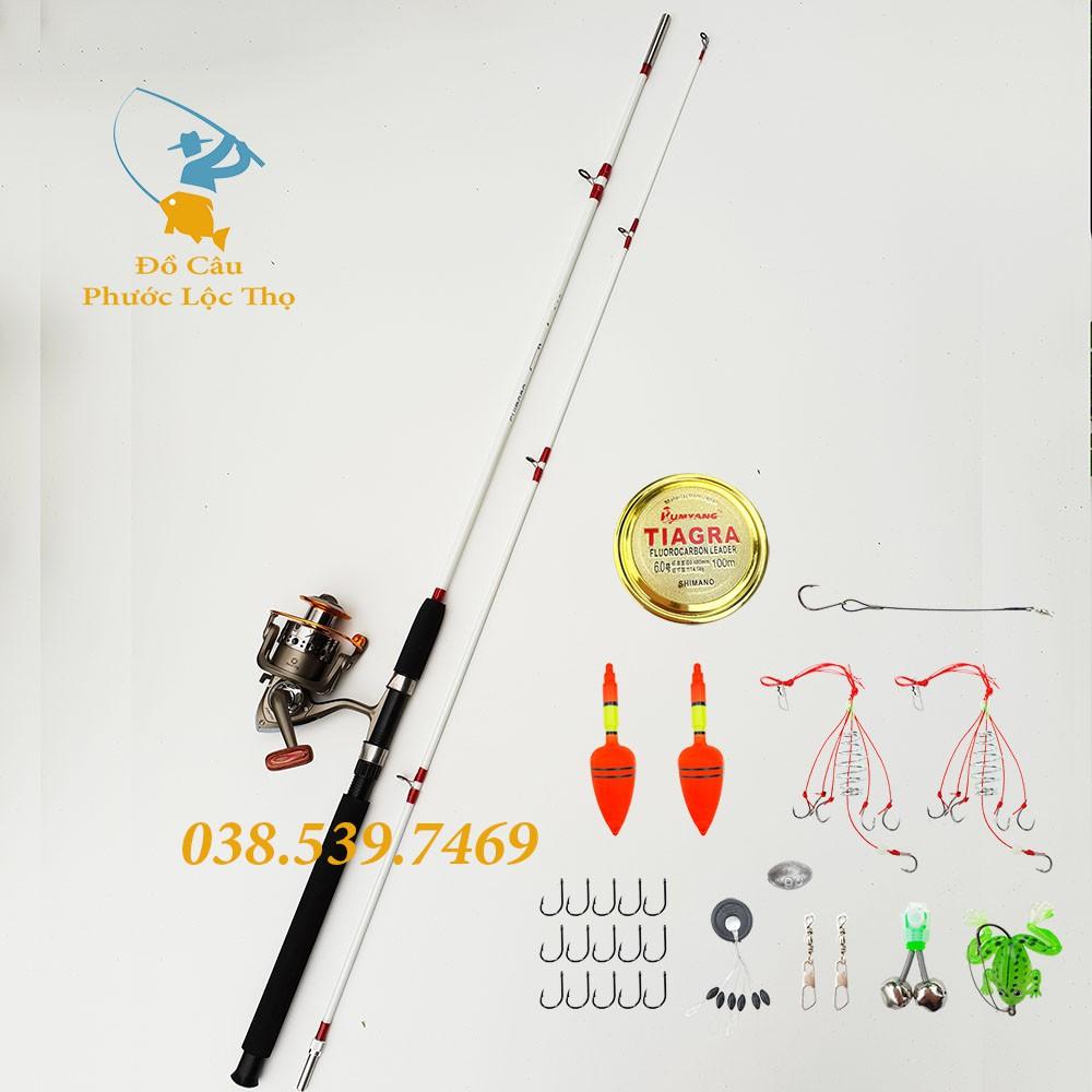 BỘ CẦN CÂU 2 KHÚC ĐẶC SHIMANO MÁY KIM LOẠI VÀ SÉT PHỤ KIỆN - Cam kết bảo hành đổi trả trong 2 tuần đầu