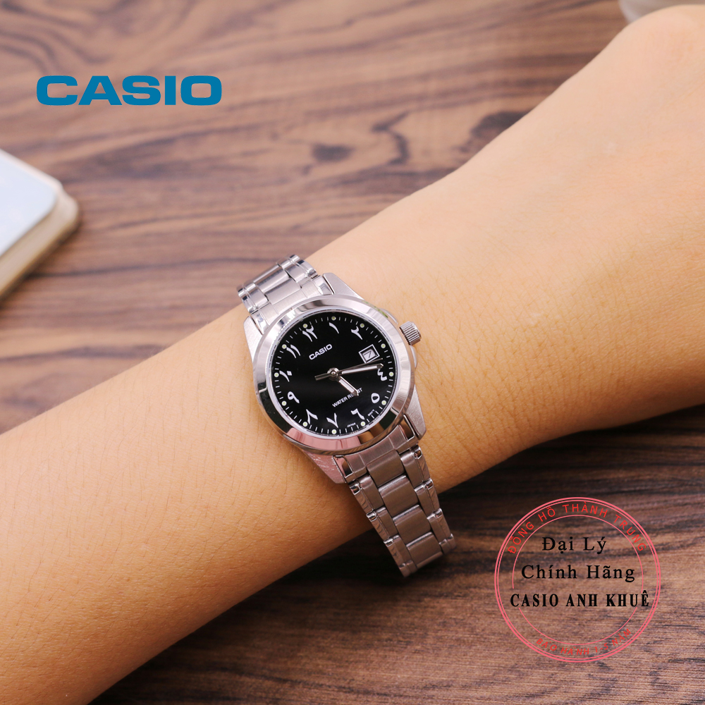 Đồng hồ nữ Casio LTP-1215A-1B3DF dây kim loại