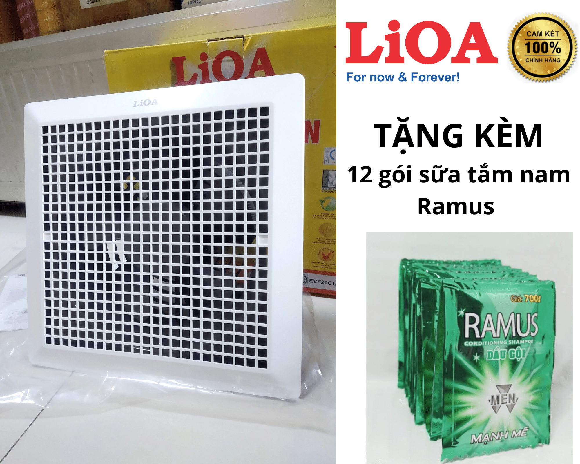 Quạt hút thông gió âm trần Lioa EVF20CUT1