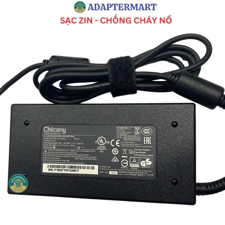 Sạc laptop msi gf63 19.5v 6.15a 120w zin