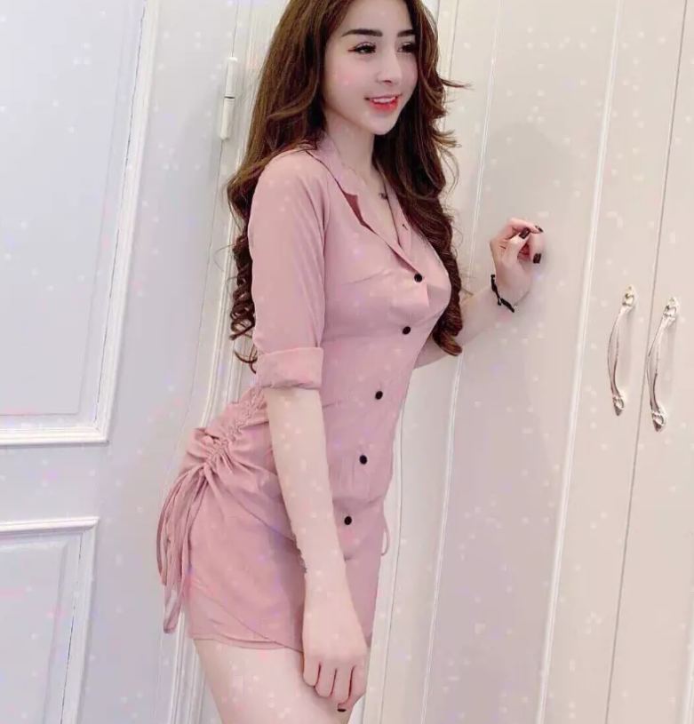 Set bộ nữ quần đùi áo sơ mi form dài