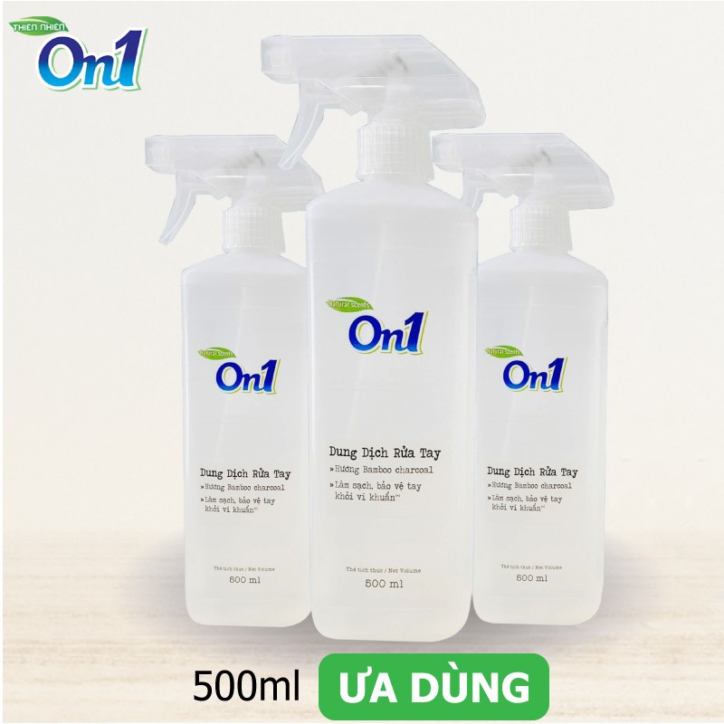 Dung dịch rửa tay sạch khuẩn ON1 chai 500ml