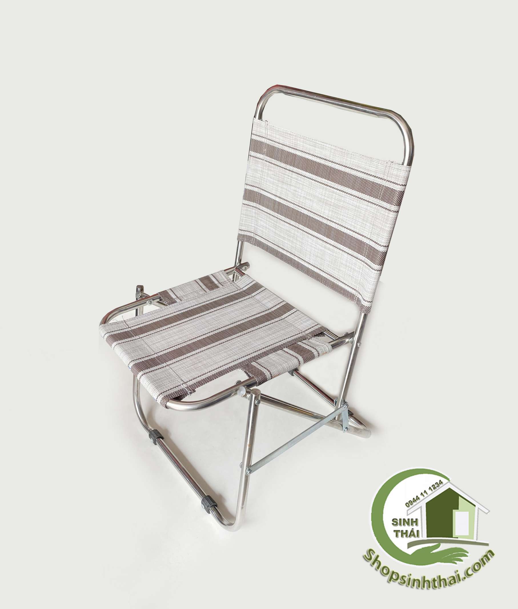 [HCM]Ghế bố nhỏ gấp xếp gọn - ghế inox chắc chắn vải bố dày dặn 40cm x 70cm