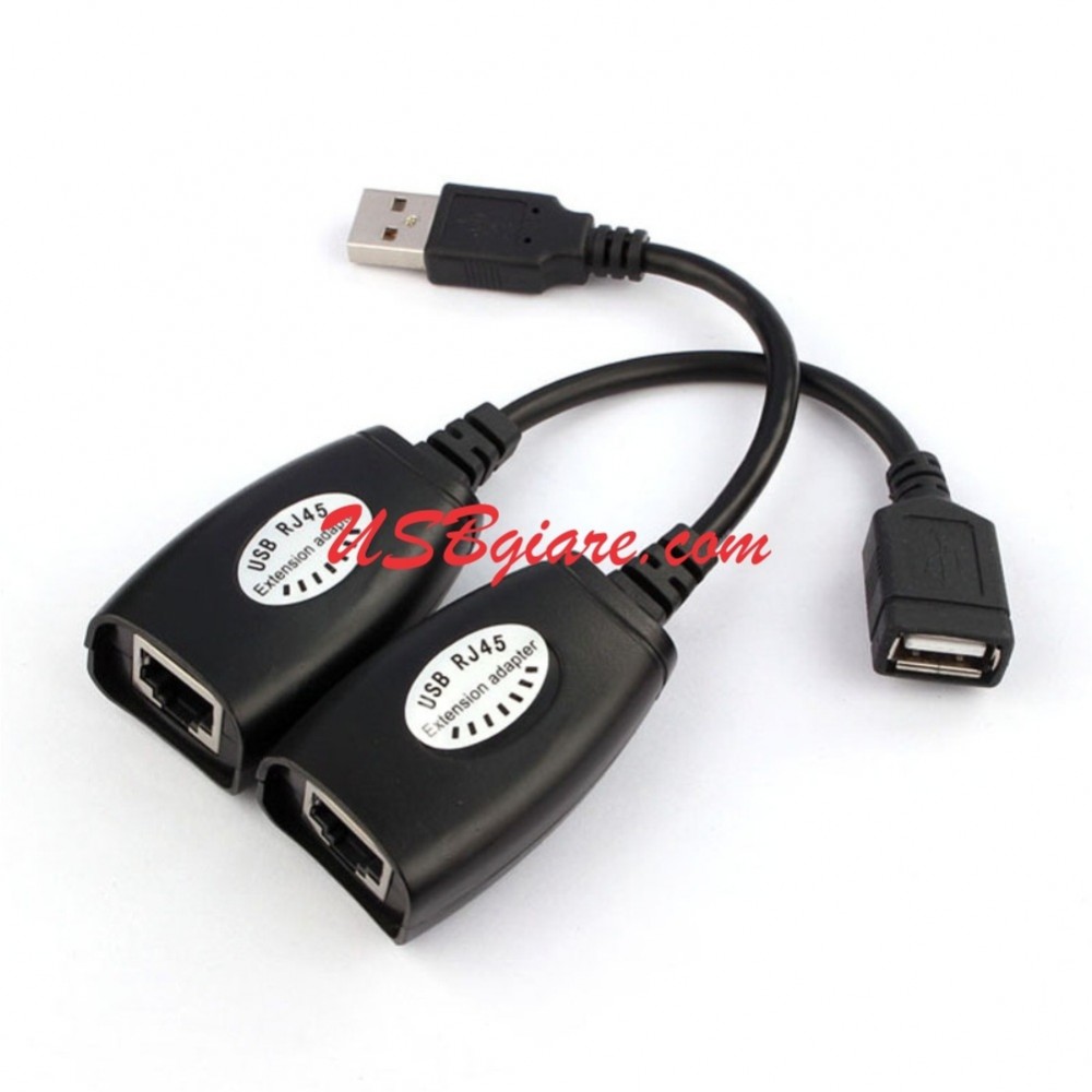 Bộ cáp nối dài usb qua cáp mạng lan rj45 45m có khuếch đại tín hiệu