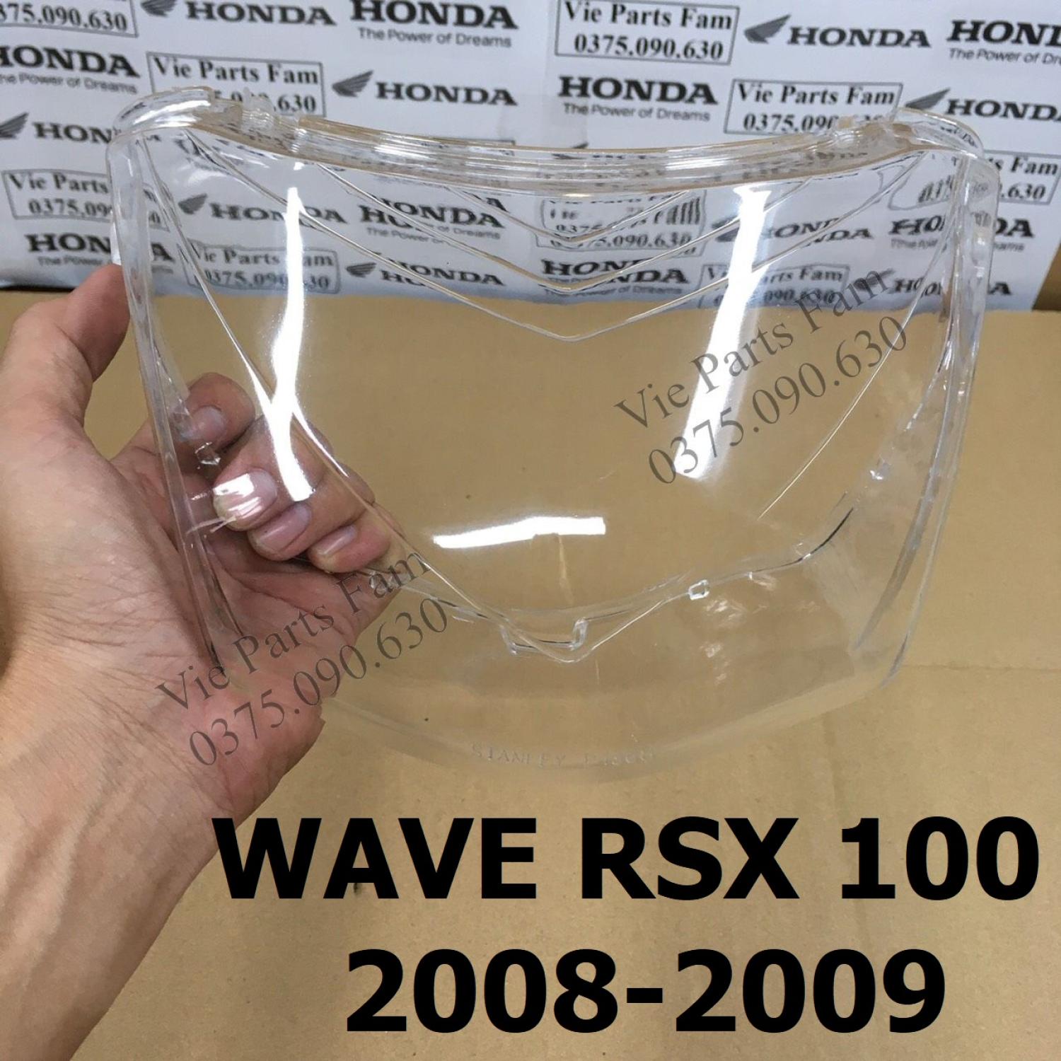 Mica mặt kính/ mặt kiếng đèn pha wave rsx 100 2008-2009