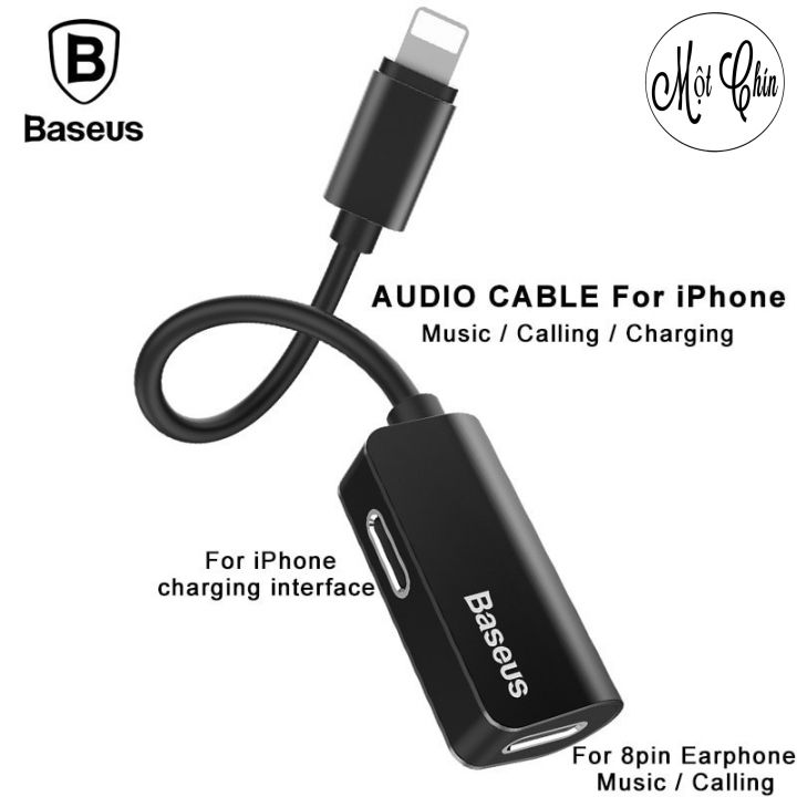 Jack Chia Cổng Lightning 1 Thành 2 Baseus L37 Cho iPhone 7-7 Plus iPhone 8-8Plus iPhone X