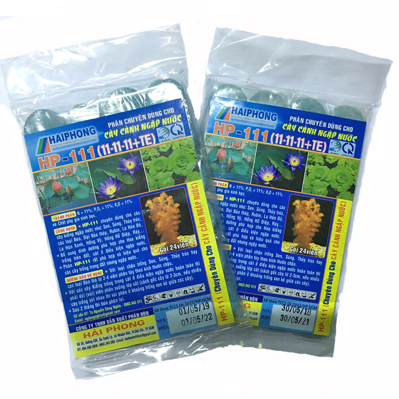 Phân bón HP-111 chuyên cho hoa Sen - Súng - Cây thủy sinh - Cây cảnh ngập nước | Vạn Tín Store