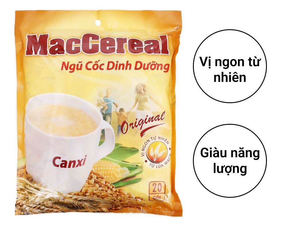 Ngũ cốc dinh dưỡng MacCereal 560g (20 Gói) - Hàng tách khuyến mãi có dính keo