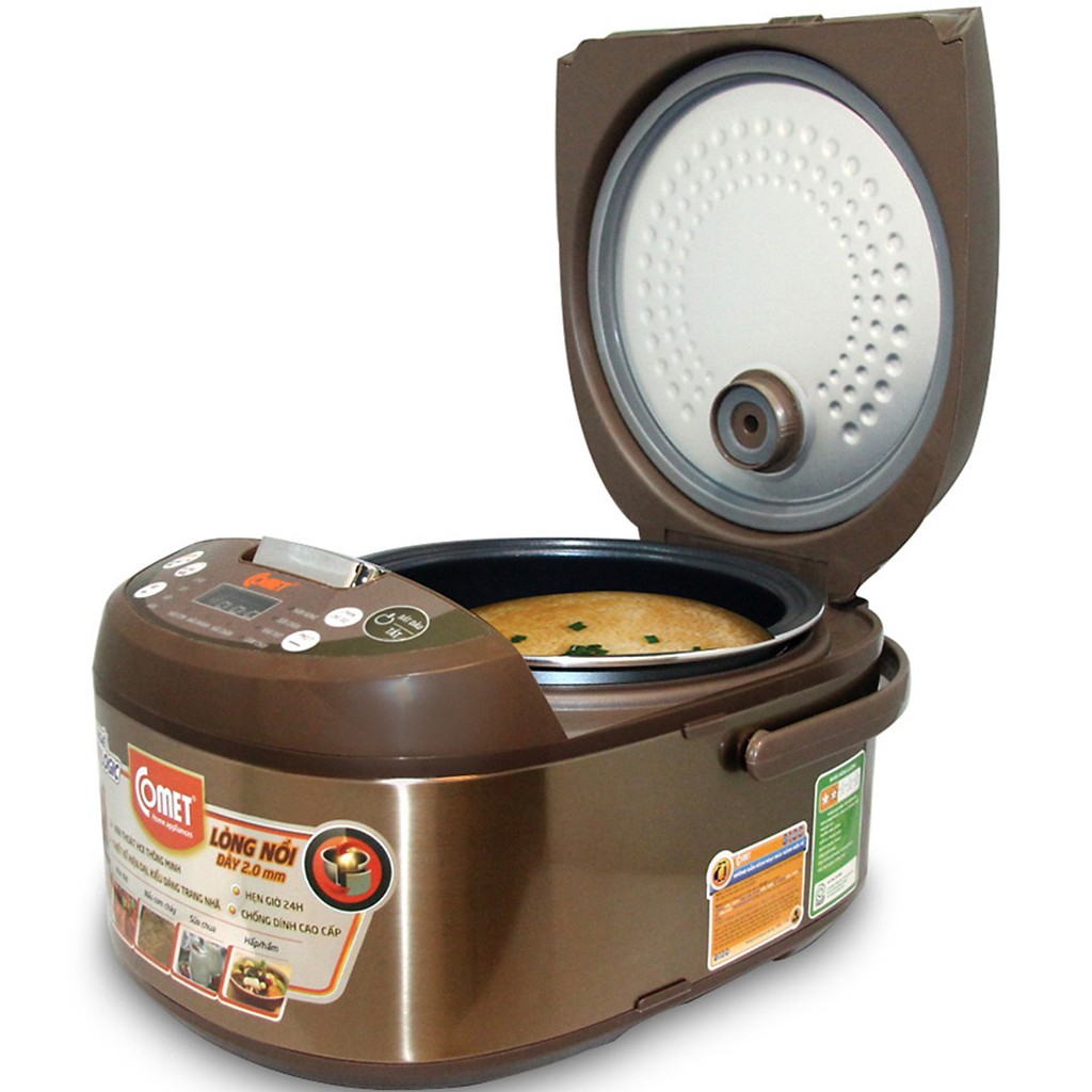Nồi Cơm Điện Tử Comet 1.8 Lít - Cm8086N8 - Hàng (Bảo Hành 12 Tháng)