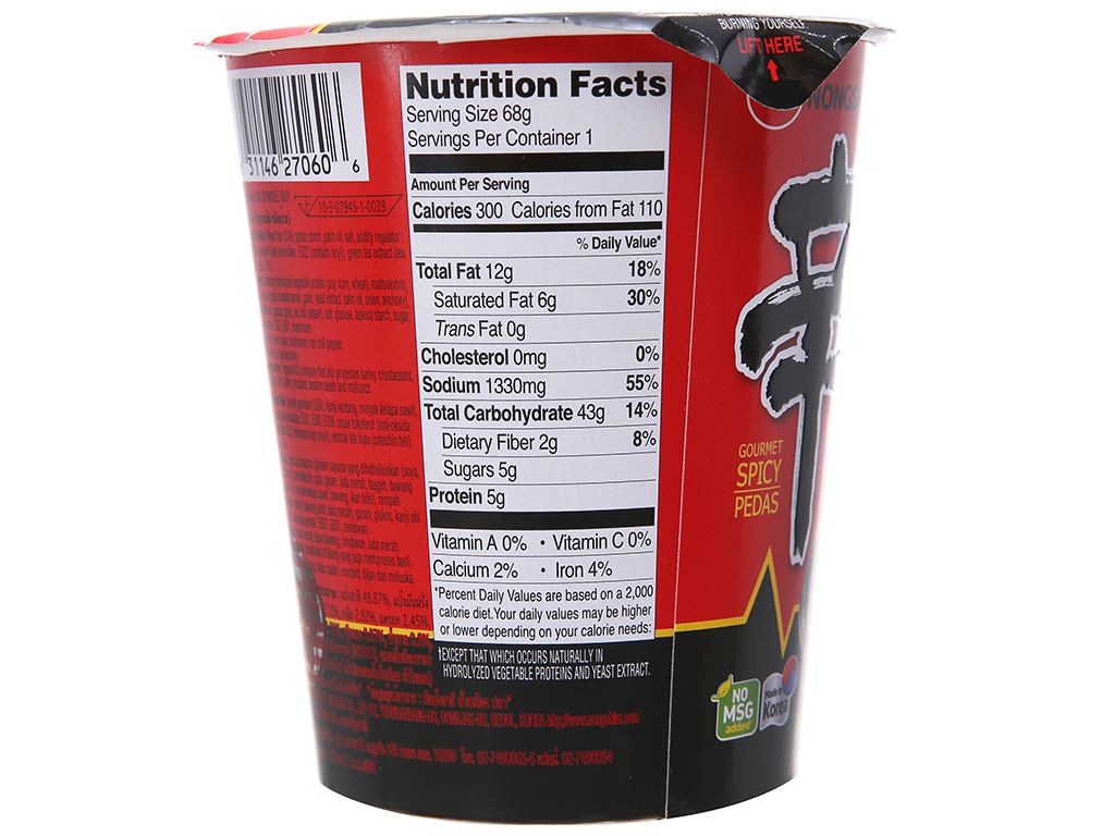 Mì ly Hàn Quốc Nongshim Shin Cup 68g