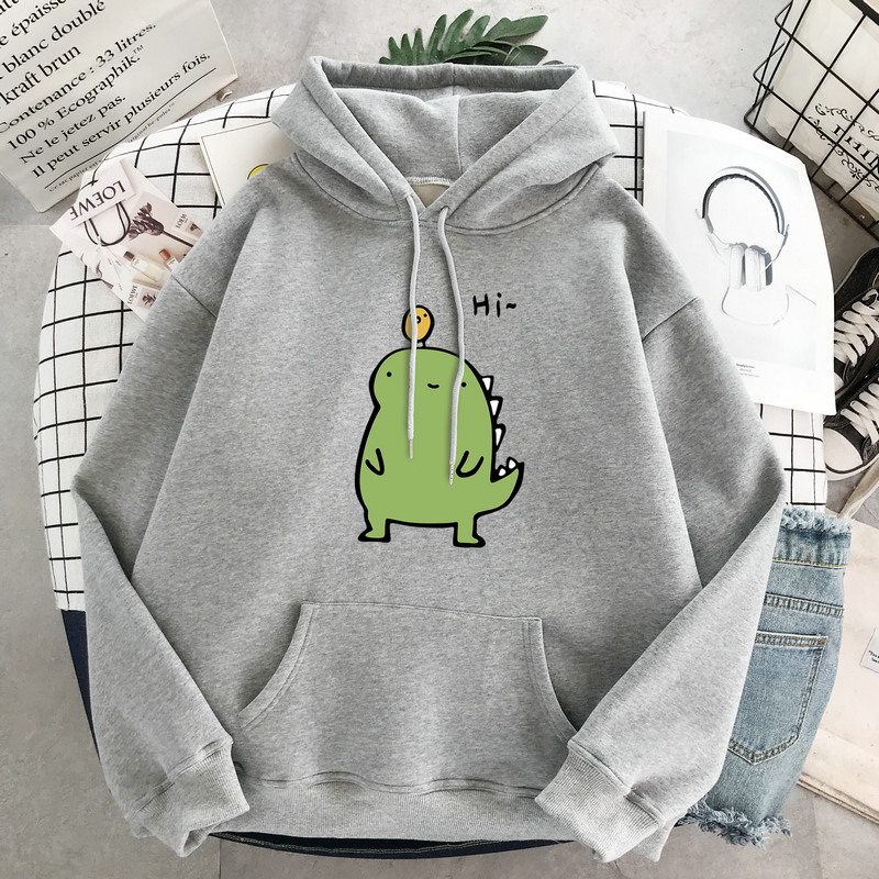 Áo hoodie khủng long Hi in ngực DTR1119