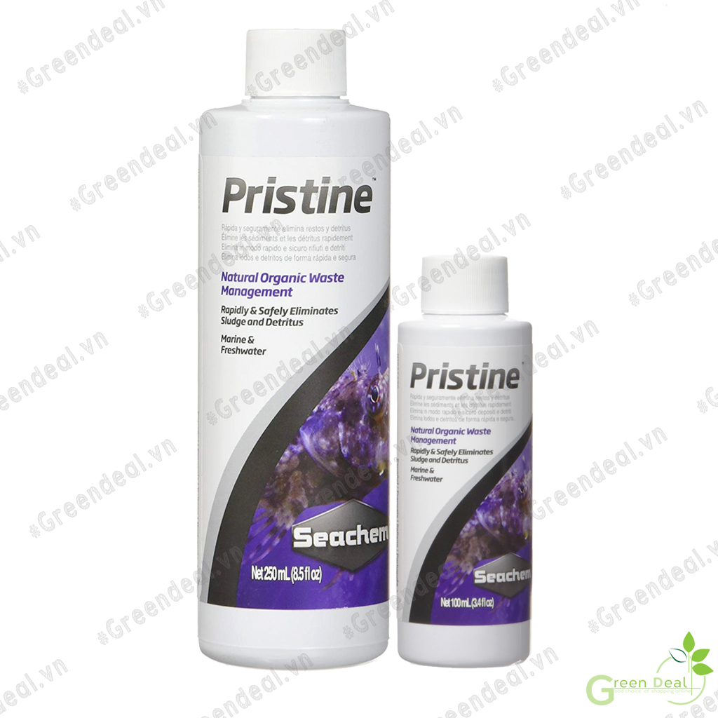 SEACHEM - Pristine | Vi sinh xử lý phân, cặn bùn hữu cơ, cải thiện nước cho hồ cá biển, hồ cá thủy sinh