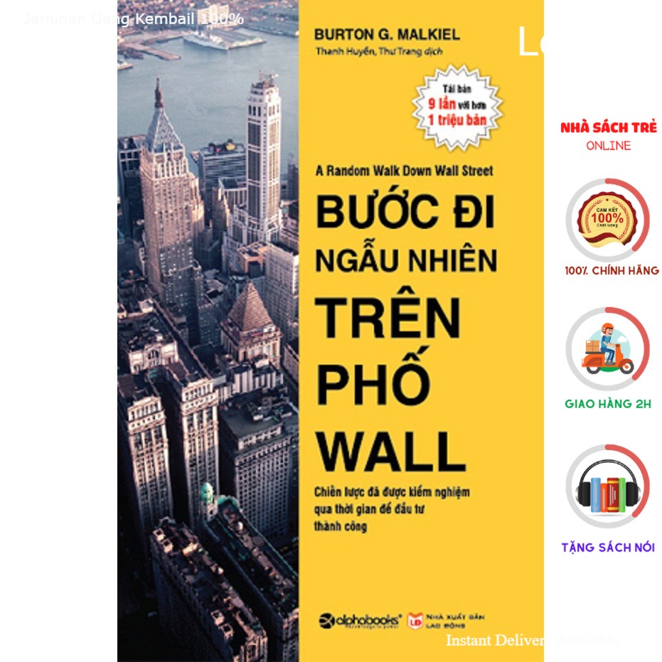 Sách - Bước đi ngẫu nhiên trên phố Wall - (Tái bản cập nhật 2021) [AlphaBooks]
