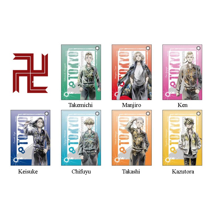 Set 7 card ảnh IN HÌNH Tokyo revengers Kịch trường của Takemichi 2 mặt anime chibi dễ thương xinh xắn