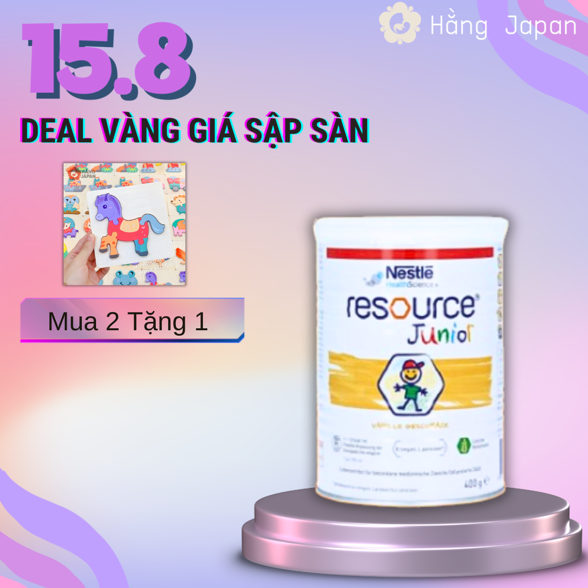 Sữa béo nestle resource junior tăng cân đức - sữa bột công thức 400g