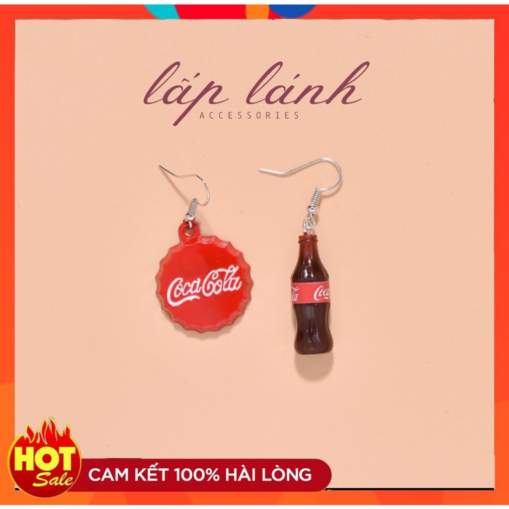 Bông khuyên hình coke cá tính dễ thương độc lạ nổi bật 214bt092