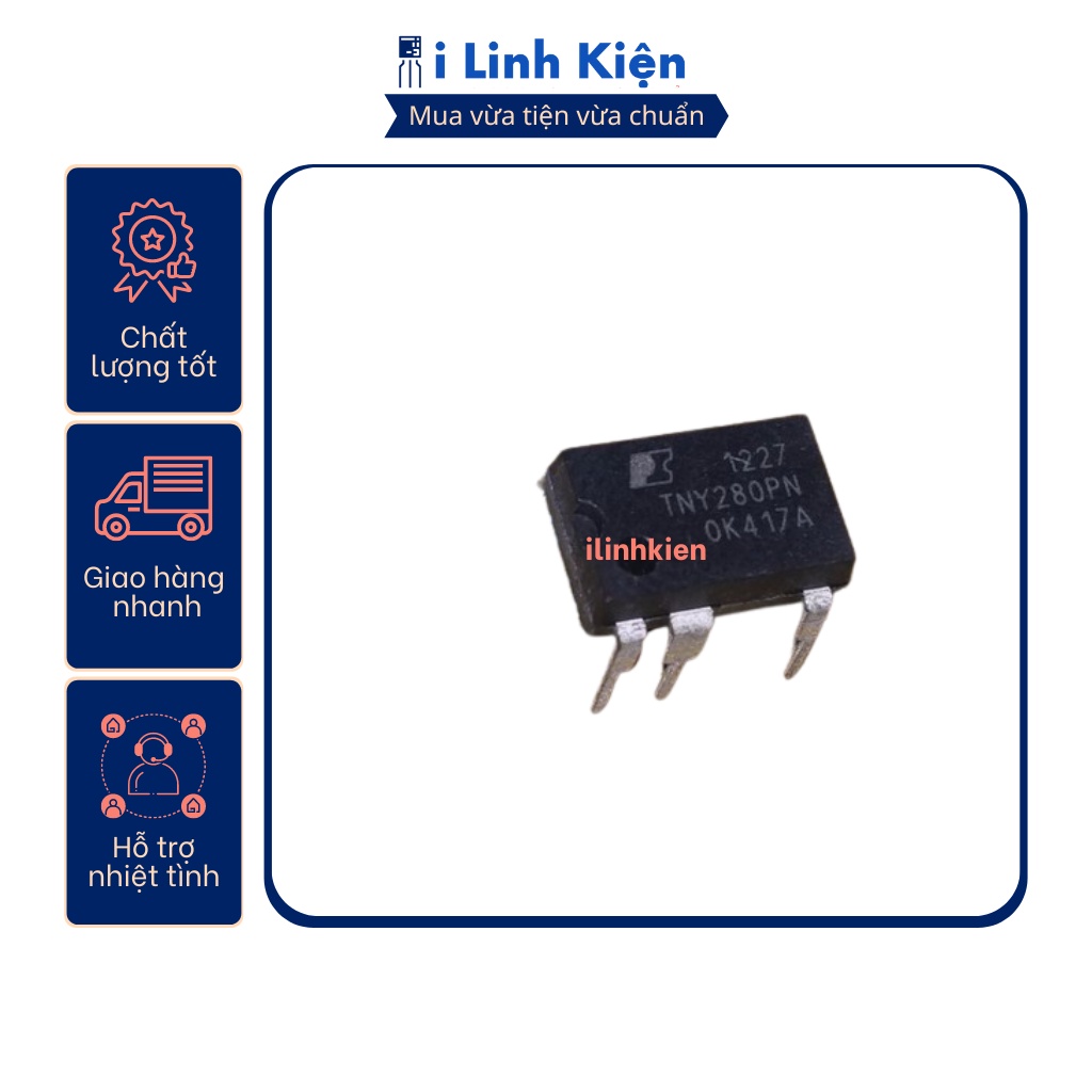 Ic nguồn TNY280PN DIP-7 chất lượng tốt