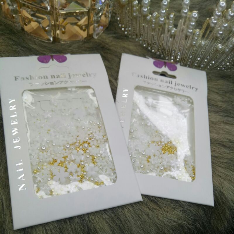 Set Charm Hoa Nhí Mix Bi Gắn Móng