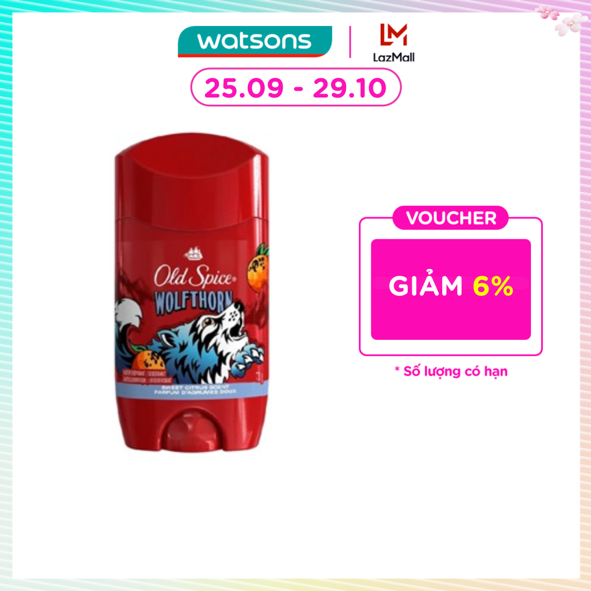 Sáp Khử Mùi Old Spice Wolfthorn 73g