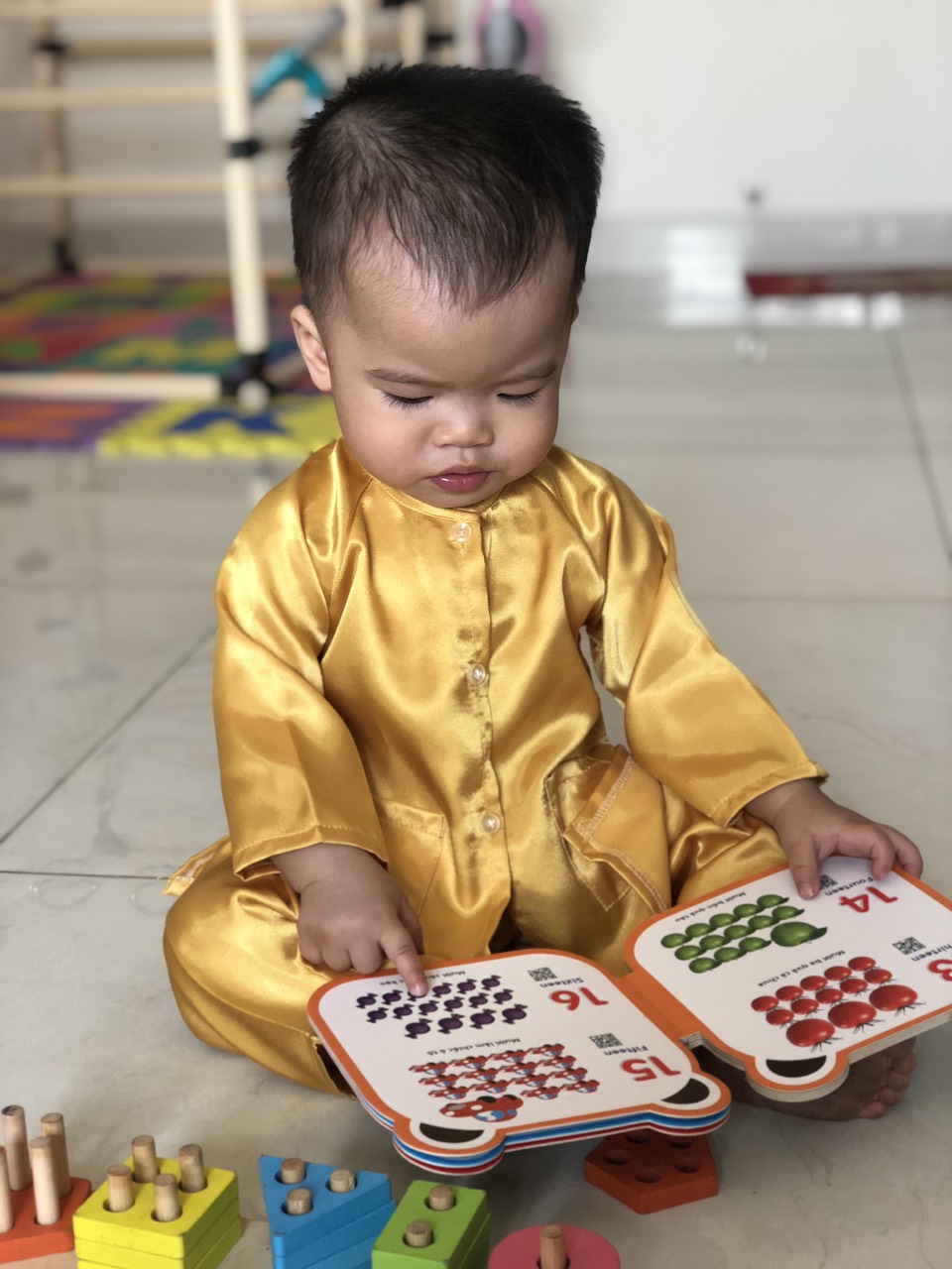 Bộ bà ba truyền thống cho bé Trai bé Gái bé từ 7-30kg Samgo Shop