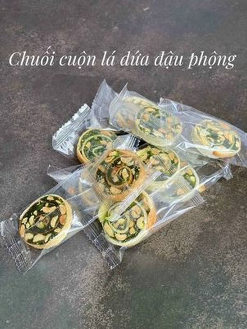 Kẹo Chuối Cuộn Lá Dứa - Siêu Ngon 100G