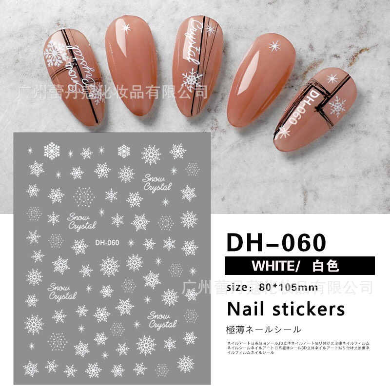 STICKER DÁN MÓNG HÌNH BÔNG TUYẾT