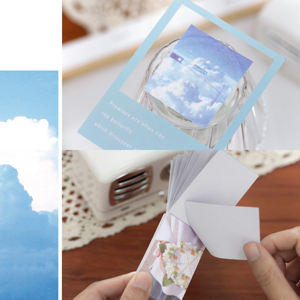Cuốn 50 miếng sticker mẫu ảnh chụp cuộc sống