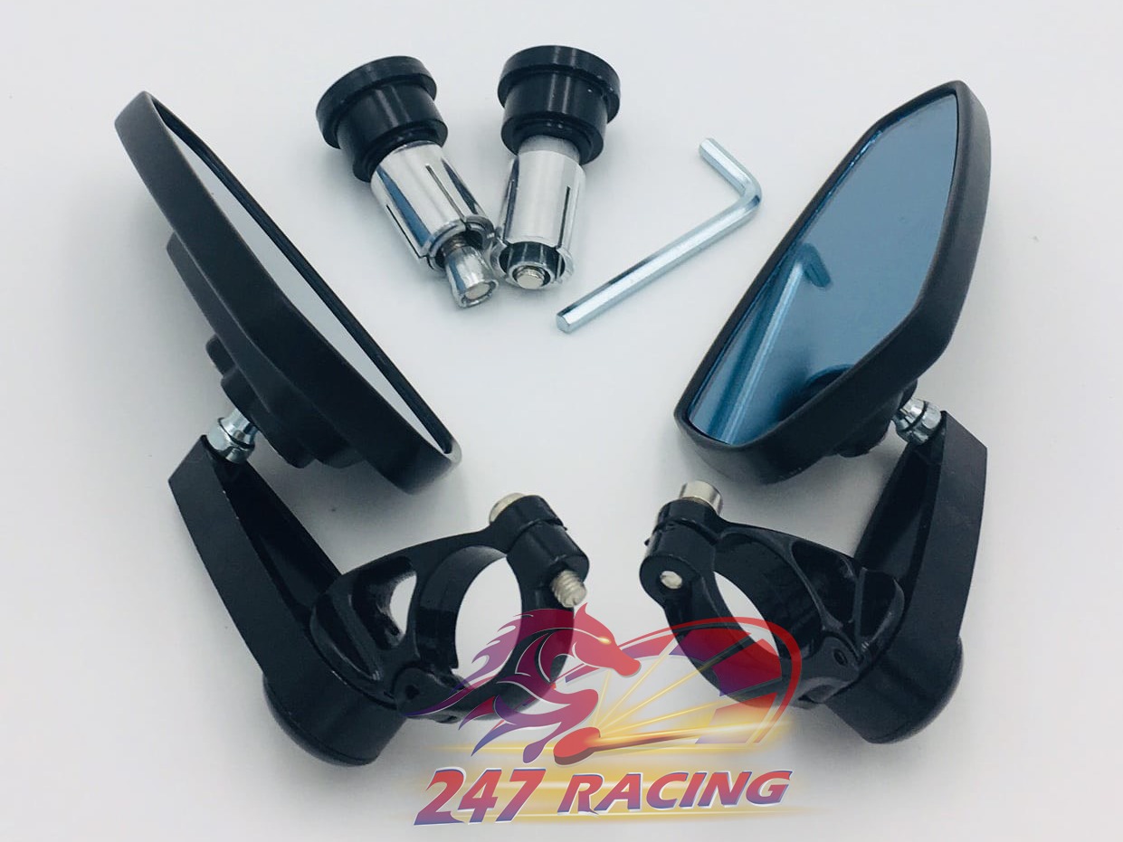 Cặp kính gù lá CRG gắn gi đông xe máy.moto.pkl màu Đen