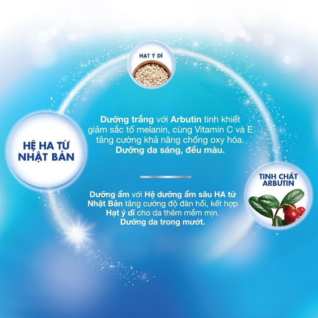 Combo Bộ dưỡng trắng da Hada Labo Perfect White (Srm 80g +T.chất 30g +dd 100ml + Kem 50g)