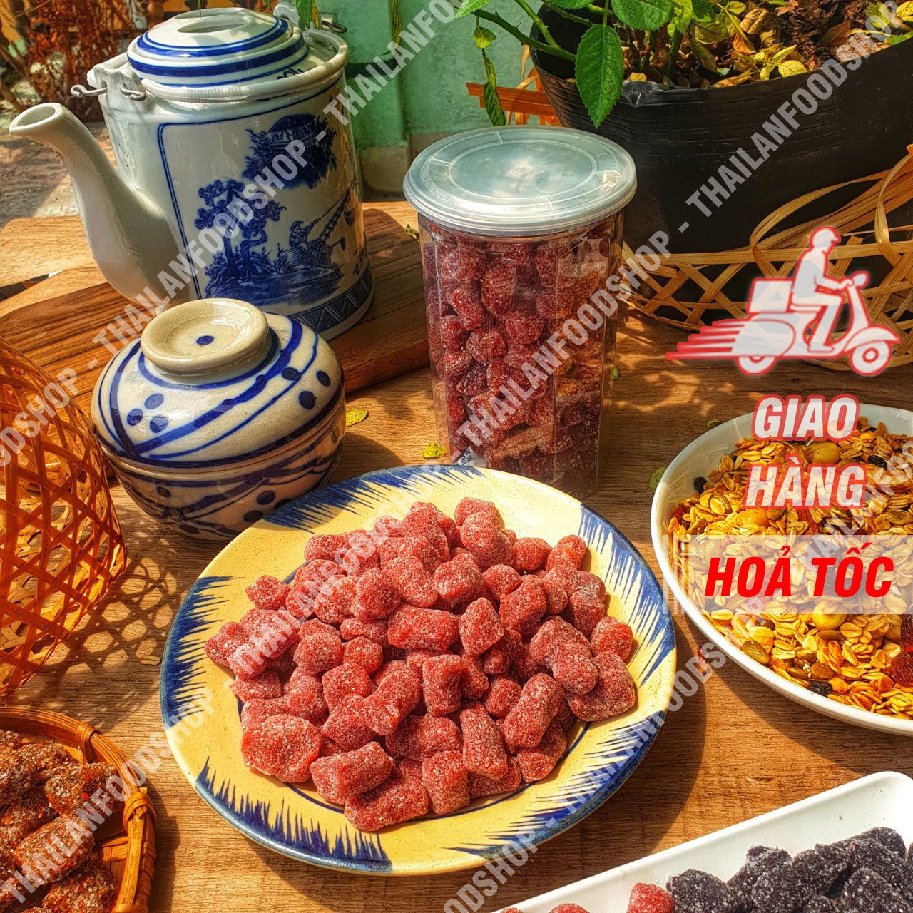 Kẹo Dâu Tây Đặc Sản Đà Lạt - Lon 500gr