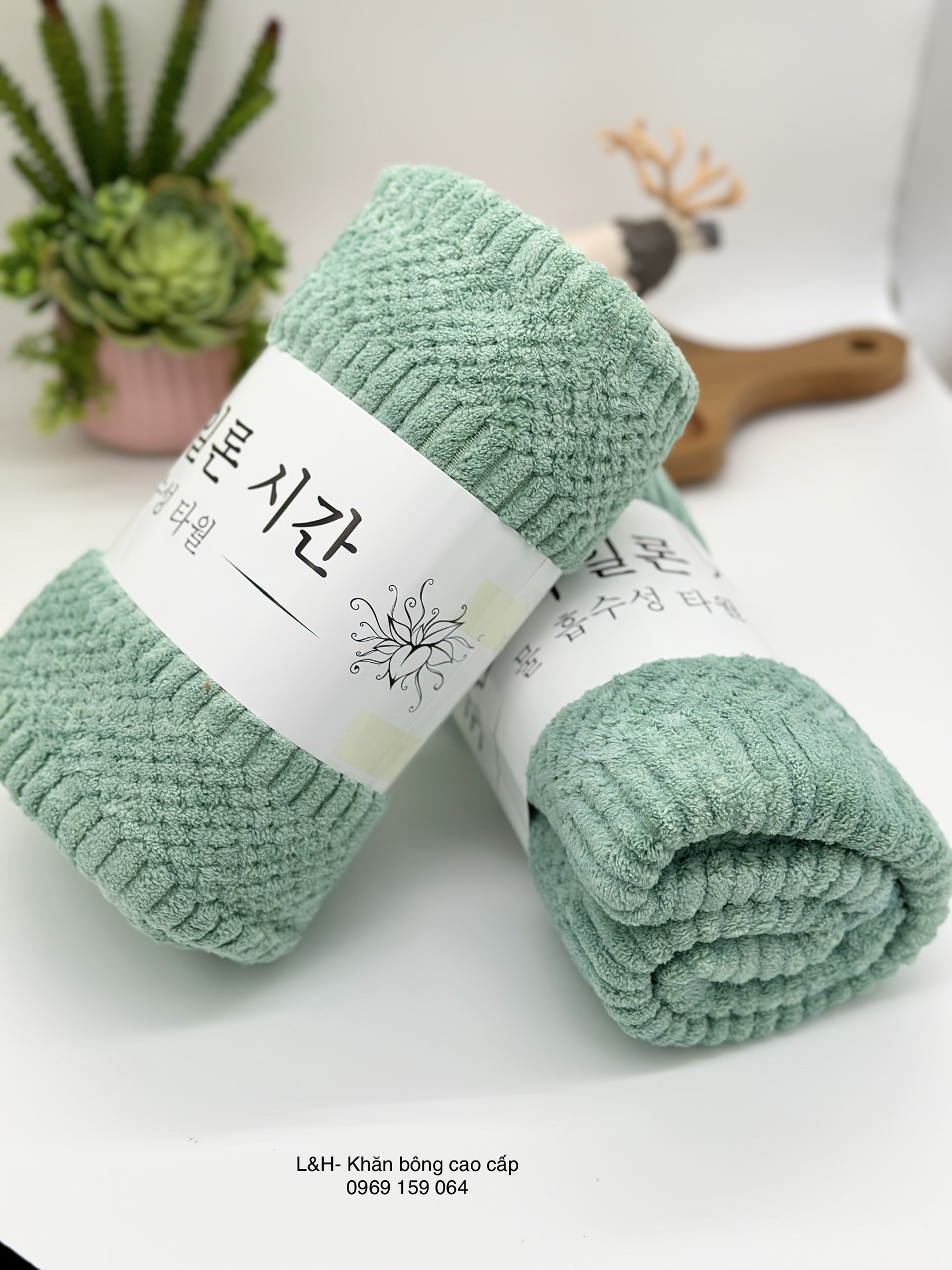 Khăn mặt lông cừu, kt 30x50cm, hạt gạo