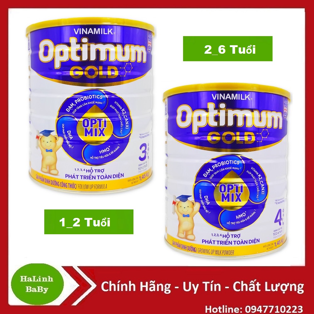 Sữa Optimum gold Optimix 3, 4 1.45kg (Date 2026)