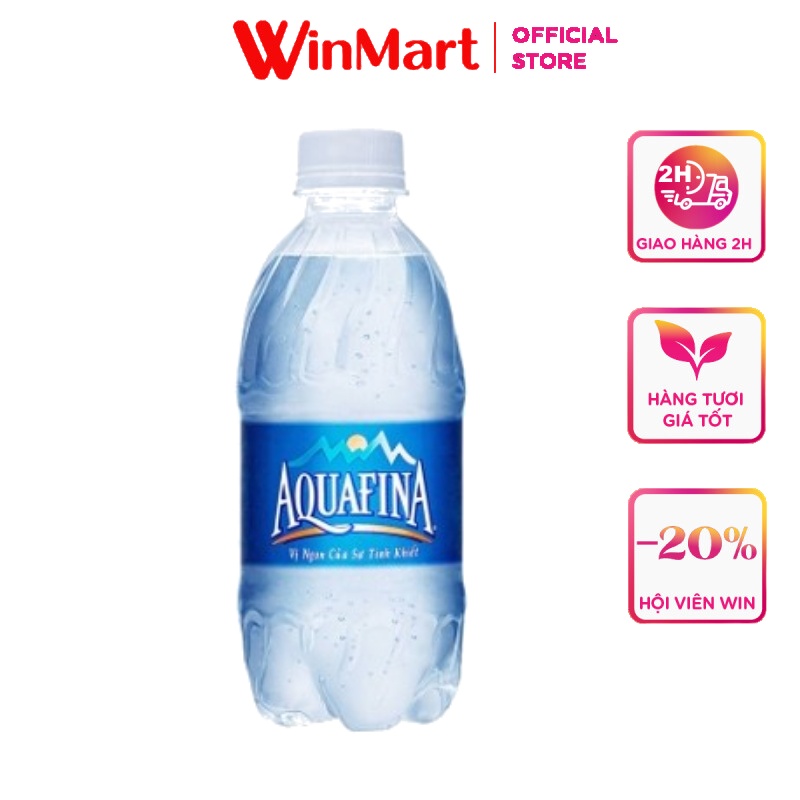 [Siêu thị WinMart] -  Nước uống Aquafina chai 355ml