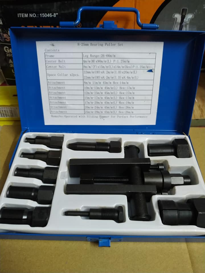 Bộ Cảo Bạc Đạn Chữ H Từ 8mm-25mm (Cảo Chữ H, Vam Cảo Bạc Đạn)