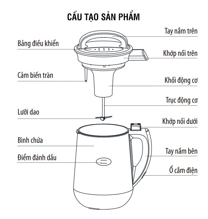 Máy Làm Sữa Đậu Nành Lock&Lock EJS226 (1.3 Lít) - Hàng Chính Hãng