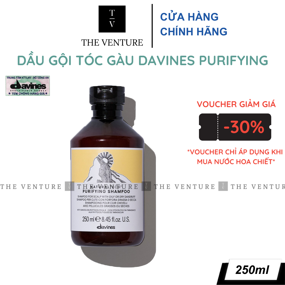 Dầu Gội Tóc Gàu Davines NaturalTech Purifying Shampoo Chính Hãng