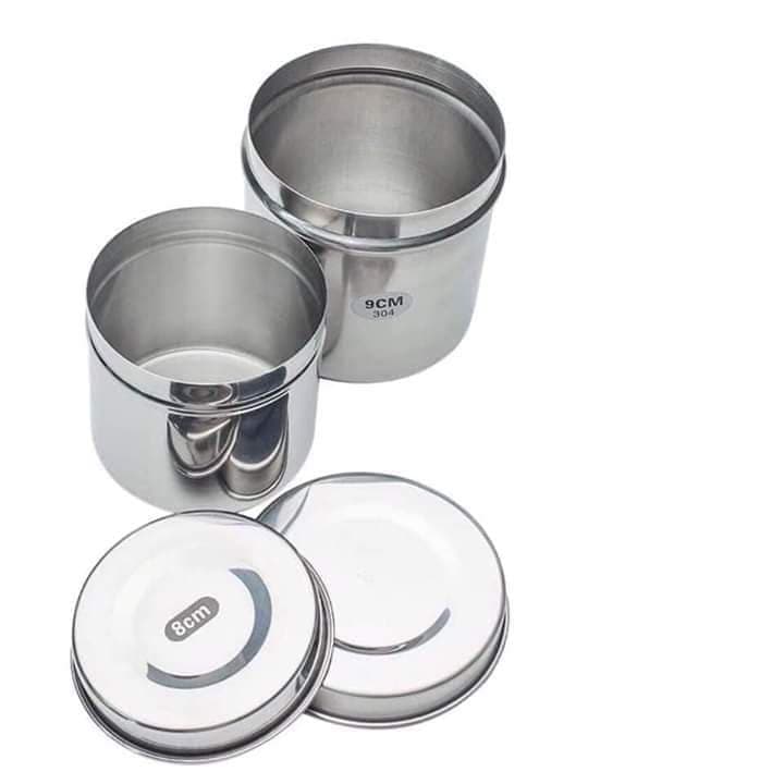 Hộp Inox đựng bông cồn y tế