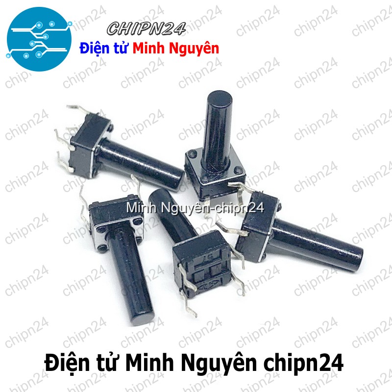 [10 cái] (F62) Nút nhấn 4 chân 6x6x14mm DIP - HH005503