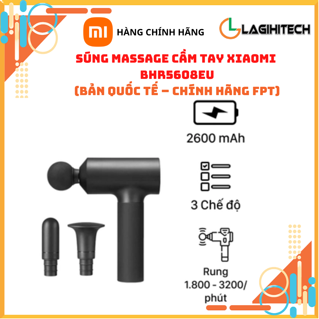 Súng Massage Cầm Tay Xiaomi Fascia Gun BHR5608EU / Gun Mini BHR6083GL ...