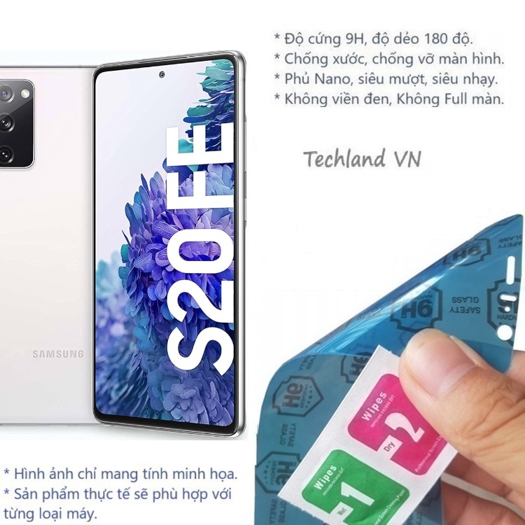 Cường Lực Phủ Nano Samsung S20 FE - Trong Suốt, Không Full Màn, Không Viền Đen