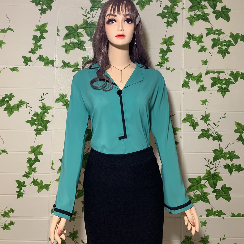 [HCM]Áo sơ mi nữ ?? -?? Áo sơ mi nữ công sở dạng kiểu viền A3